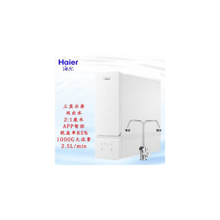 海尔（Haier)净水器家用直饮机厨房厨下过滤净水机纯水机10H99